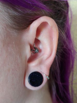 Stone and Glass Plug Customer Photo